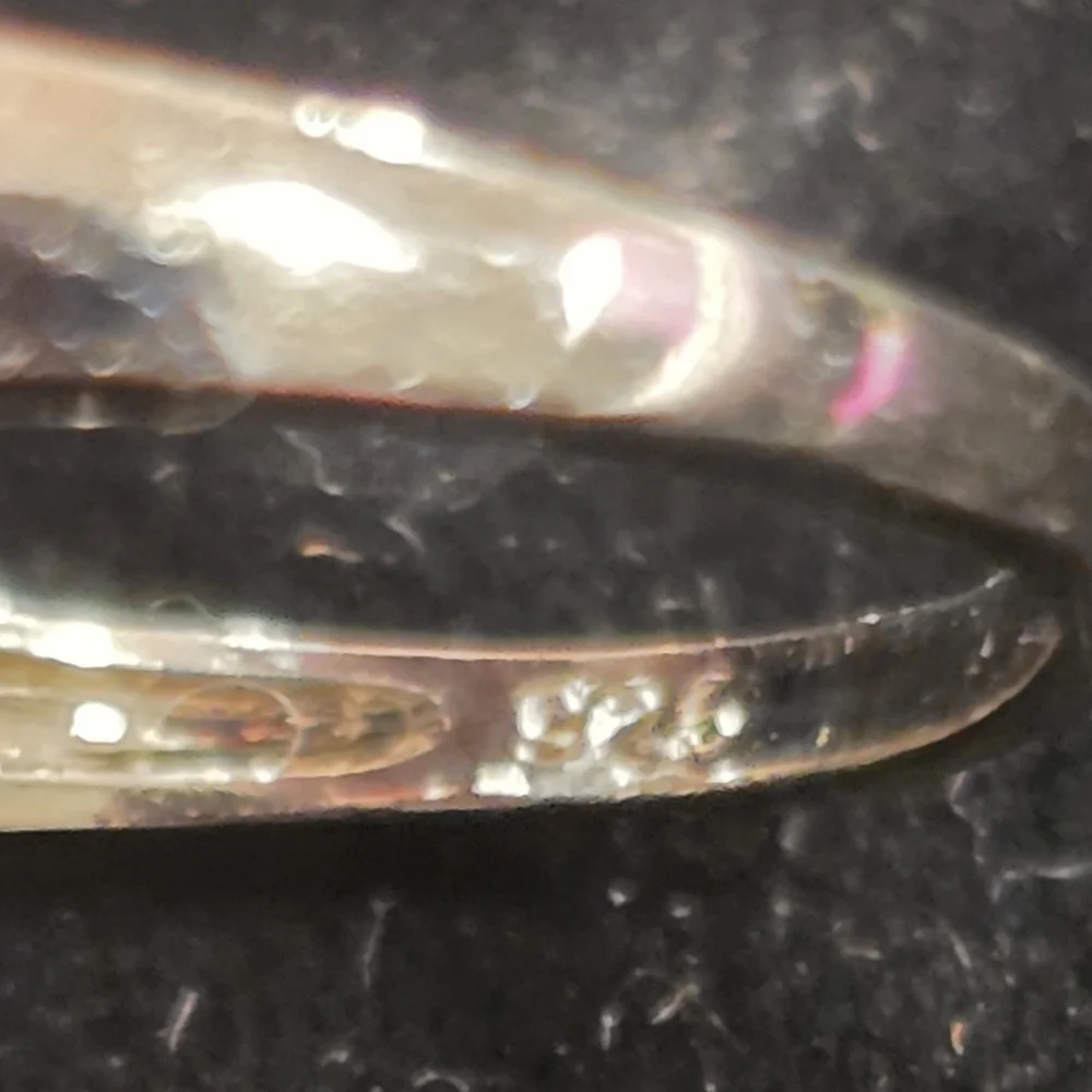 Sterling Silver Rainbow Topaz CZ Heart Ring Size 7.25